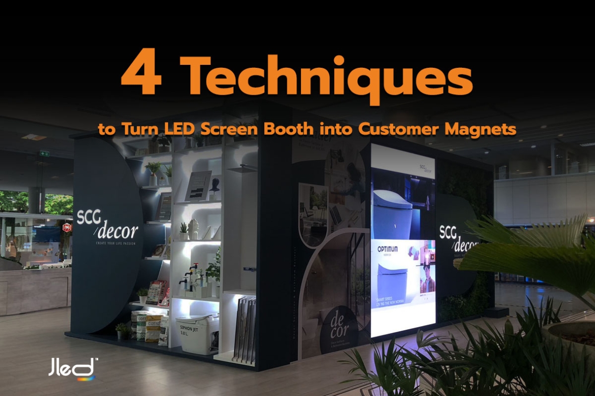 led screen booth