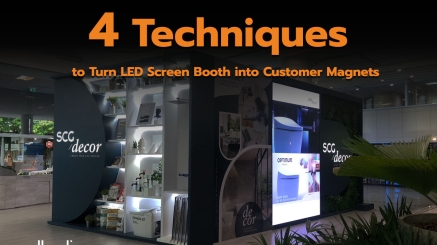 led screen booth