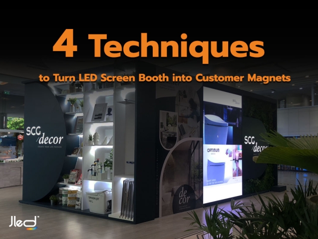 led screen booth