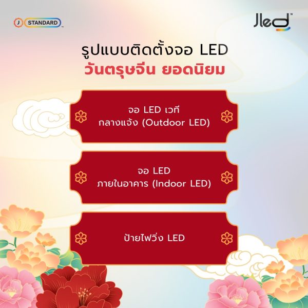 ติดตั้งจอ LED วันตรุษจีน