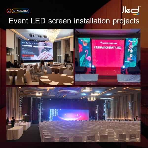 Event led screen installation projects